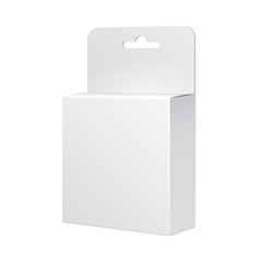 White Product Package Box Illustration Isolated