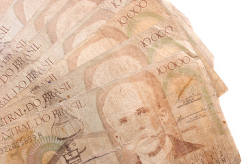 Ten thousand Cruzeiros fanl - Antique Brazilian money