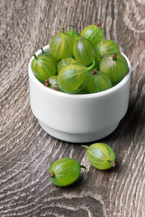 Green Ripe Gooseberries