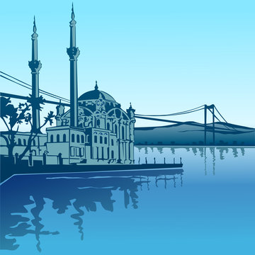 Ortaköy  Camii ( ISTANBUL )  versiyon 2