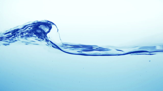 water splash with bubbles of air