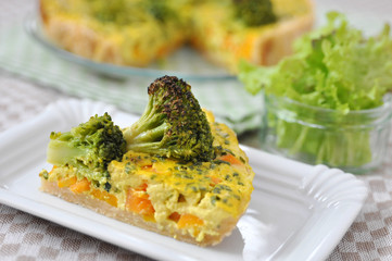 Curry Brokkoli Quiche