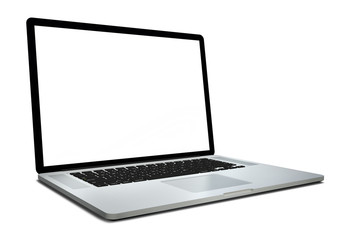 3d render Laptop isolated on white 