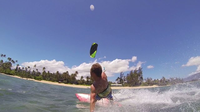 Kite Surfing, Fun in the Ocean, Extreme Sport