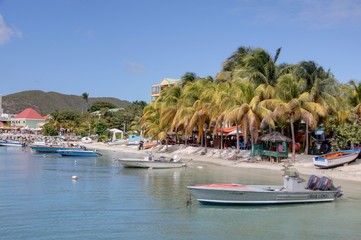 Fototapeta na wymiar Ile de Saint Martin Caraibes