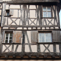 vieille maison alsacienne à colombages