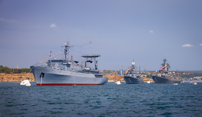 Naklejka premium Warships