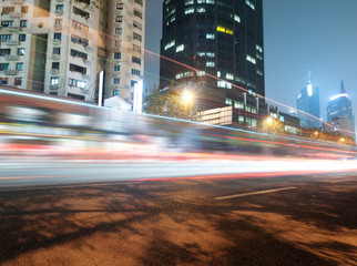 Fototapeta na wymiar moving car with blur light