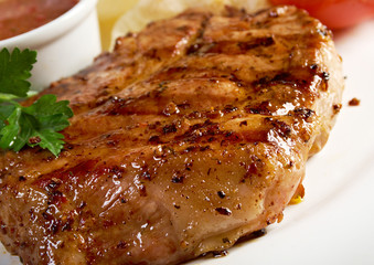 grilled t-bone steak