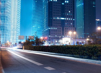 Obraz premium the night view of the lujiazui financial centre