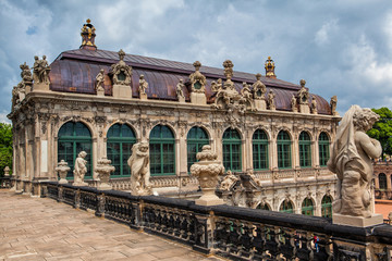 The famous palace in Zwinger in Dresden