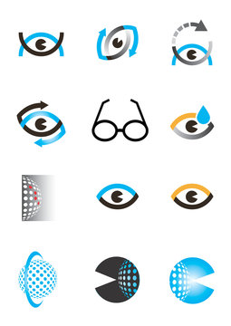 Optics_eye_icon_set