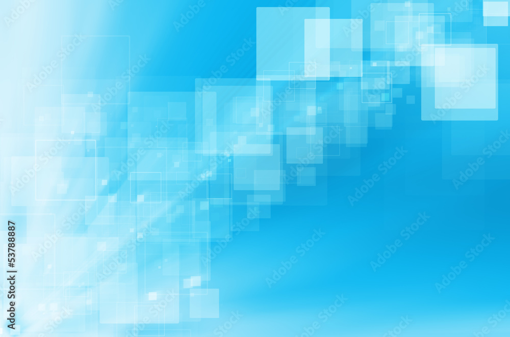 Canvas Prints abstract blue technology background.