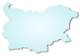 Fototapeta na wymiar Carte de la Bulgarie