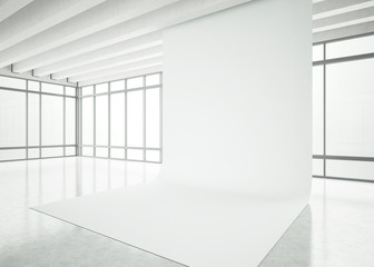 modern white office interior