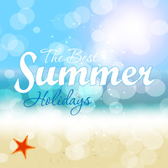 Summer holidays vector background.