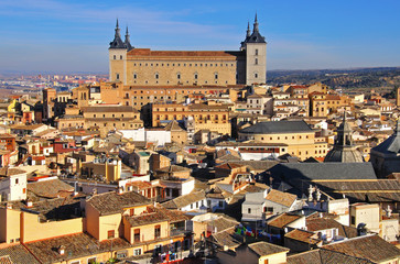 Obraz premium Toledo city center and Alcazar