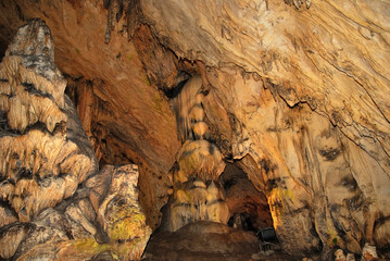 Magura Cave, Bulgaria .Carved