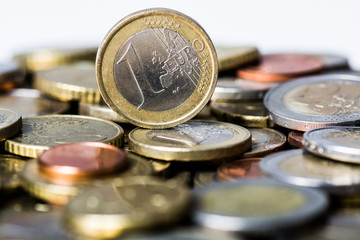 Money: Several Euro Coins