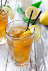 Glass of ice tea