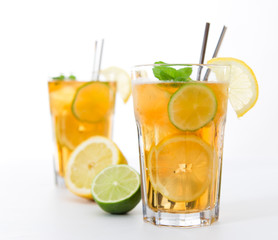 Glass of ice tea