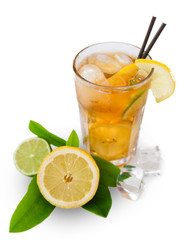 Glass of ice tea