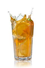 Glass of ice tea