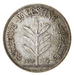 Vintage Palestine 100 Mils - Tails Frontal