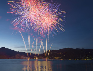 Fireworks on the Lake Maggiore, Luino