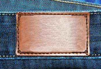 clear space of jeans label
