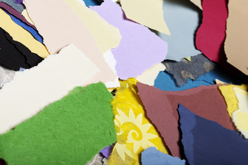Colorful Torn Paper Background
