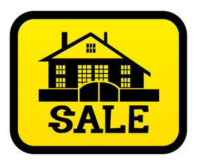 Sale house sign.