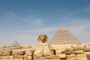 Foto op Canvas The Sphinx and Pyramid of Khafre © lexan