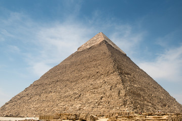 Fototapeta na wymiar Piramida Chefrena w wielkich piramid w Gizie kompleks