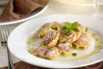 Dumplings whith cherry
