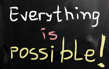 Obraz premium business ideas handwritten with white chalk on a blackboard