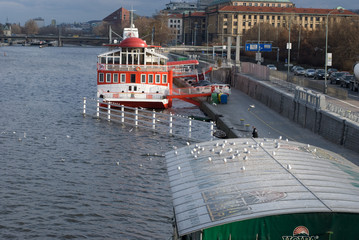 Prague riverside
