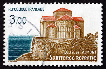 Postage stamp France 1985 Talmont Church