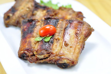 Ribs on Grill