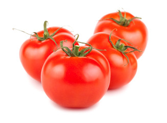 Four ripe red tomato