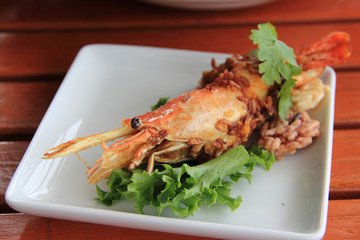 Thai shrimp with curry