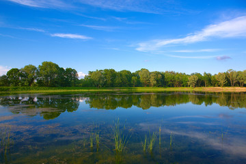 View of the Polish lake