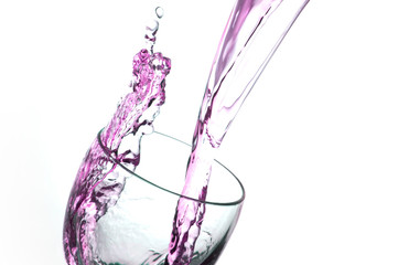 Wine Abstract Splashing