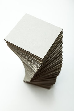 Stapel von Pappe / Papier f&uuml;r Notizen