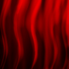 red curtain with vintage frame