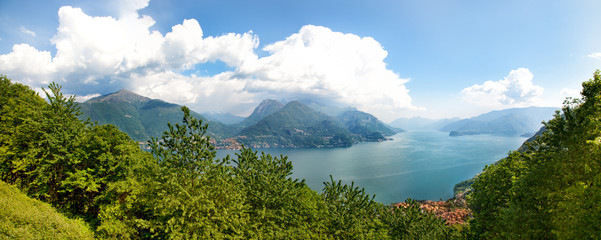 Beautiful Como lake panorama