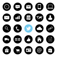 business and ecommerce icons set