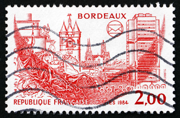Postage stamp France 1984 View of Bordeaux