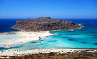 Plage de Balos en Crète