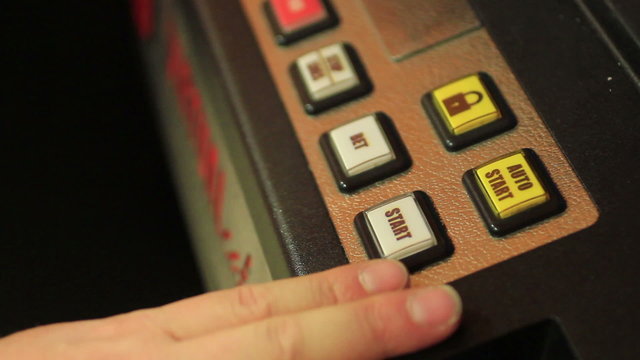 Playing poker-machines (video-poker)